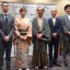 写真① 写真左から、イーベイ・ジャパン事業本部長の佐藤 丈彦氏、同・ビジネス開発部 部長の岡田 朋子氏、京都市長の門川 大作氏、独立行政法人 中小企業基盤整備機構・理事の渡部 寿彦氏、PayPal Pte.Ltd 東京支店ビジネス開発部 部長の野田 陽介氏