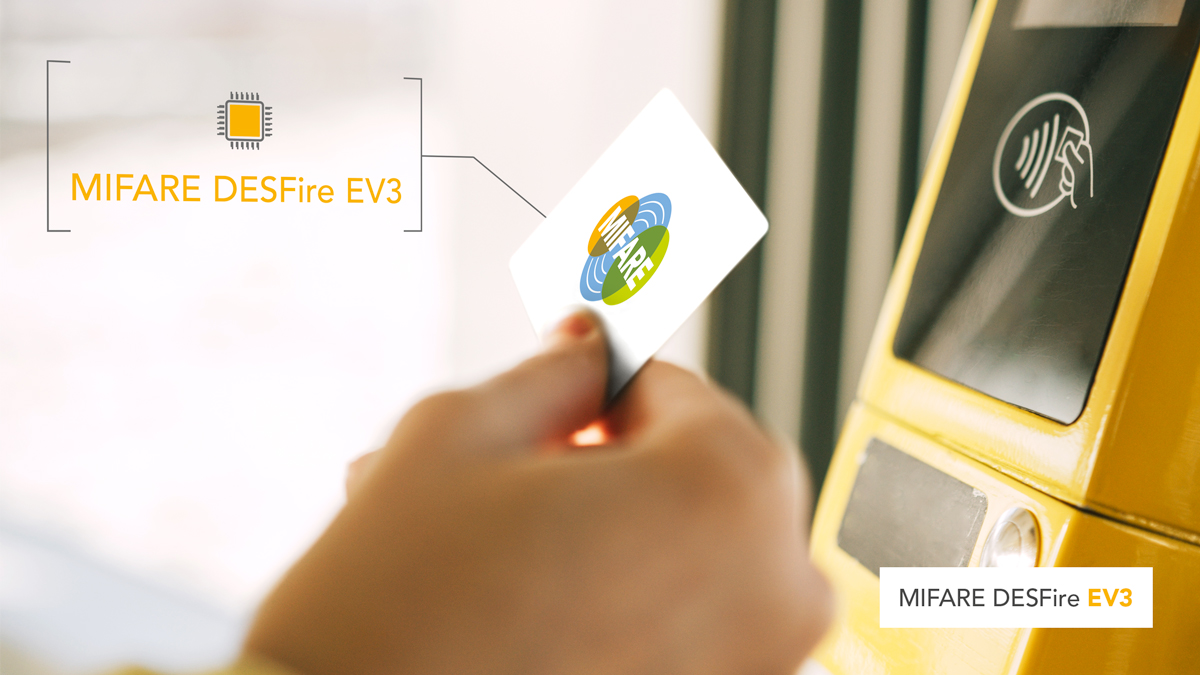 MIFARE DESFire EV3 ICを搭載したカードで乗車券を購入する様子（出典：NXP Semiconductorsの報道発表資料より