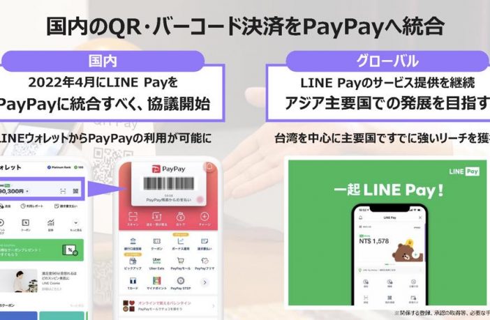 LINE Payのコード決済は2022年4月にPayPay統合へ、MPM加盟店では今年4 