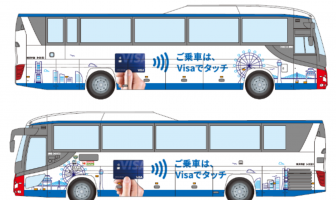 【ニューストピックス~9月17日】横浜市バスでタッチ決済実験/ほか 運行予定のラッピングバス(出典:三井住友カード、ビザ・ワールドワイド・ジャパン、QUADRAC、小田原機器の報道発表資料より)