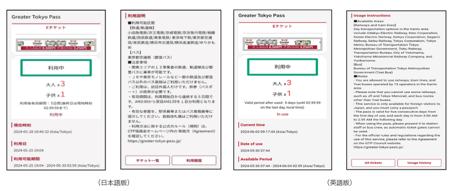 （出典：Greater Tokyo Pass協議会の報道発表資料より）