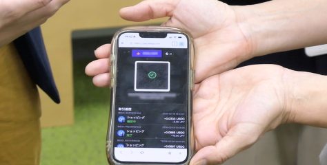 【写真あり】「米ドル建てステーブルコインのUSDCを日本の加盟店で使ってみる」、ネットスターズが実機でデモンストレーションを披露