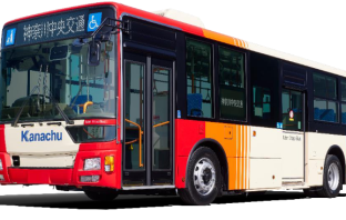 乗車ポイントサービスの対象となる神奈川中央交通の路線バスの一例（出典：神奈川中央交通の報道発表資料より）