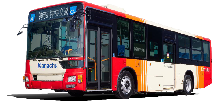 乗車ポイントサービスの対象となる神奈川中央交通の路線バスの一例（出典：神奈川中央交通の報道発表資料より）